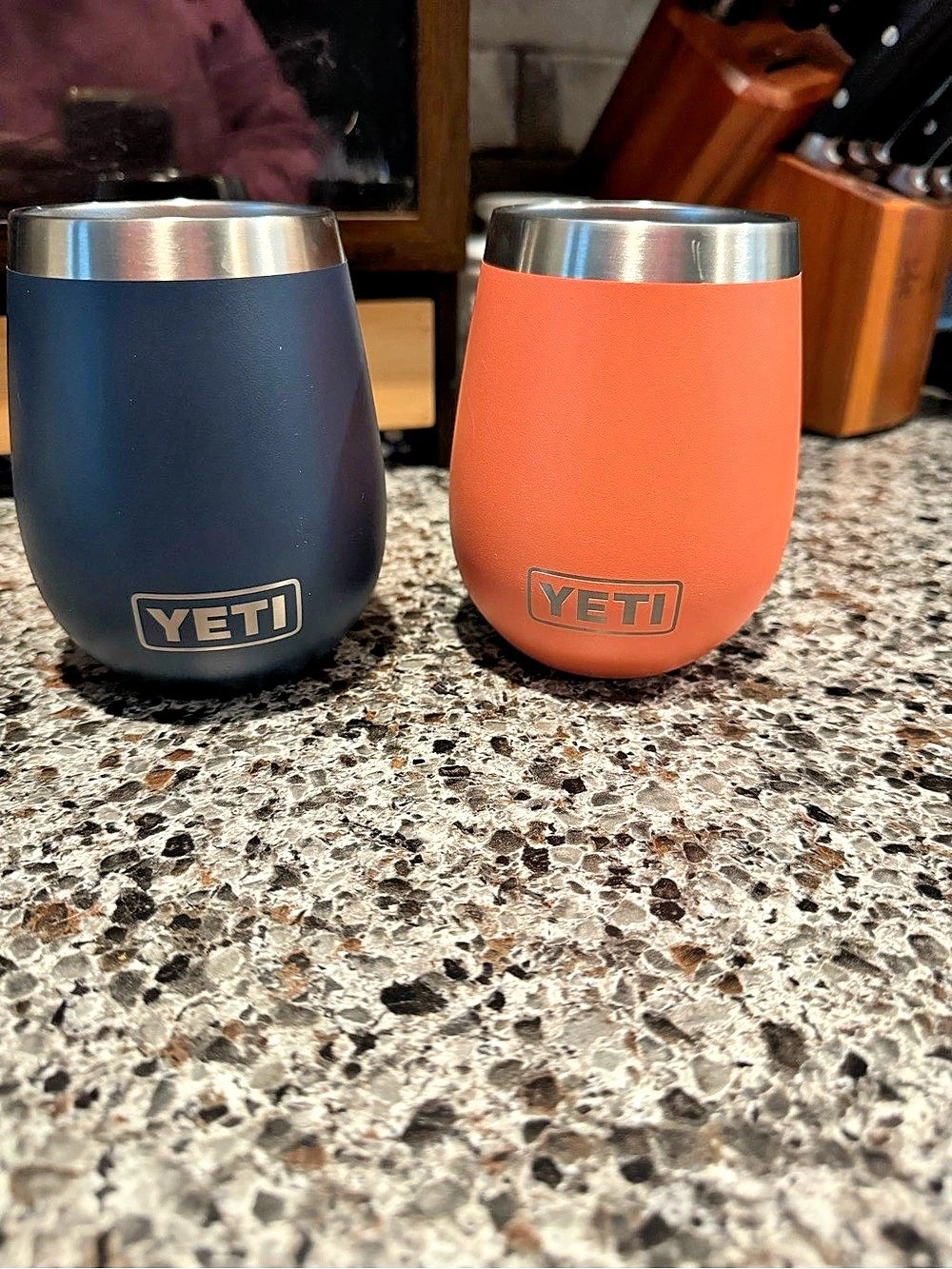 YETI Rambler 10 oz Tumbler Set Blue & Orange